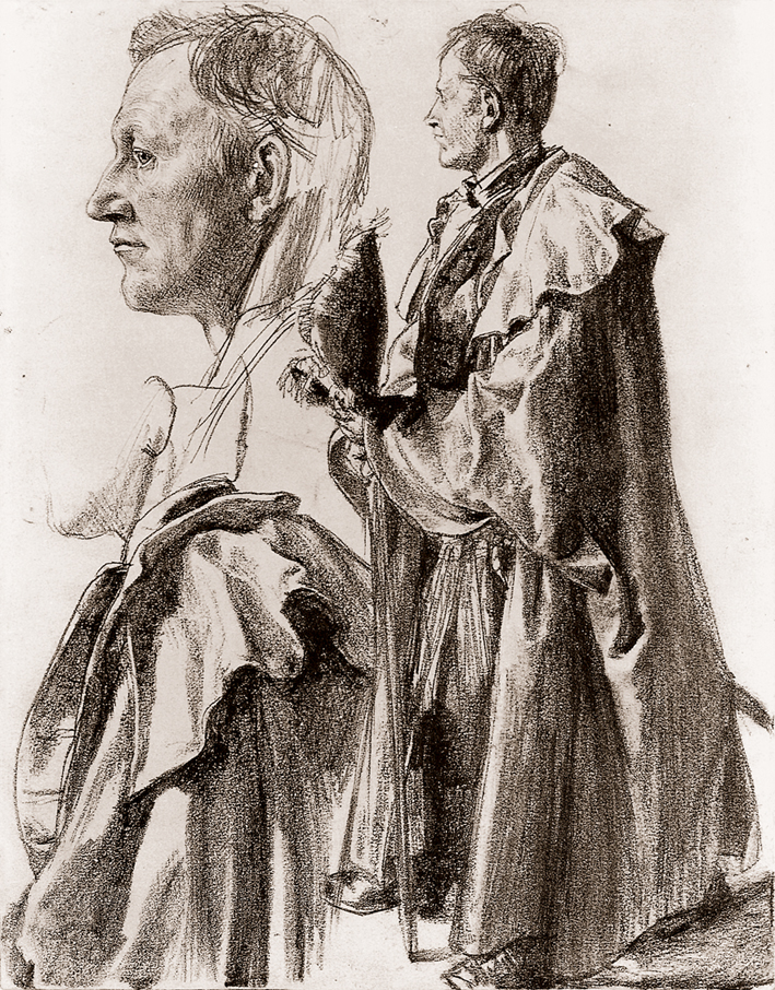  Adolpyh Von Menzel —— 模特儿的习作